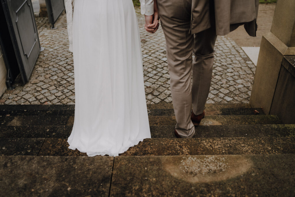 Brautpaarshooting,Schloss Sassanfahrt, Bohowedding, Winterhochzeit, Brautpaarfotos